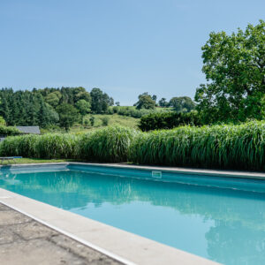Private swimming pool at Grendon Court in Herefordshire